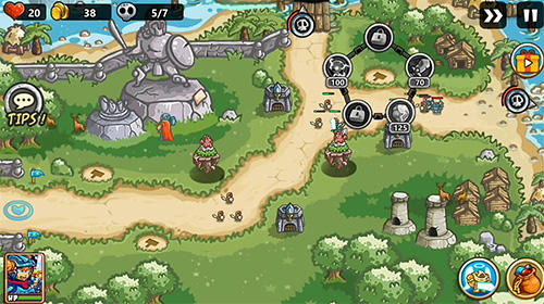 Gameplay of the Kingdom defense 2: Empire warriors for Android phone or tablet.