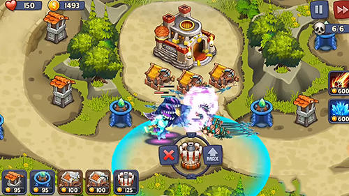 Gameplay of the Kingdom defense: Tower wars TD for Android phone or tablet.