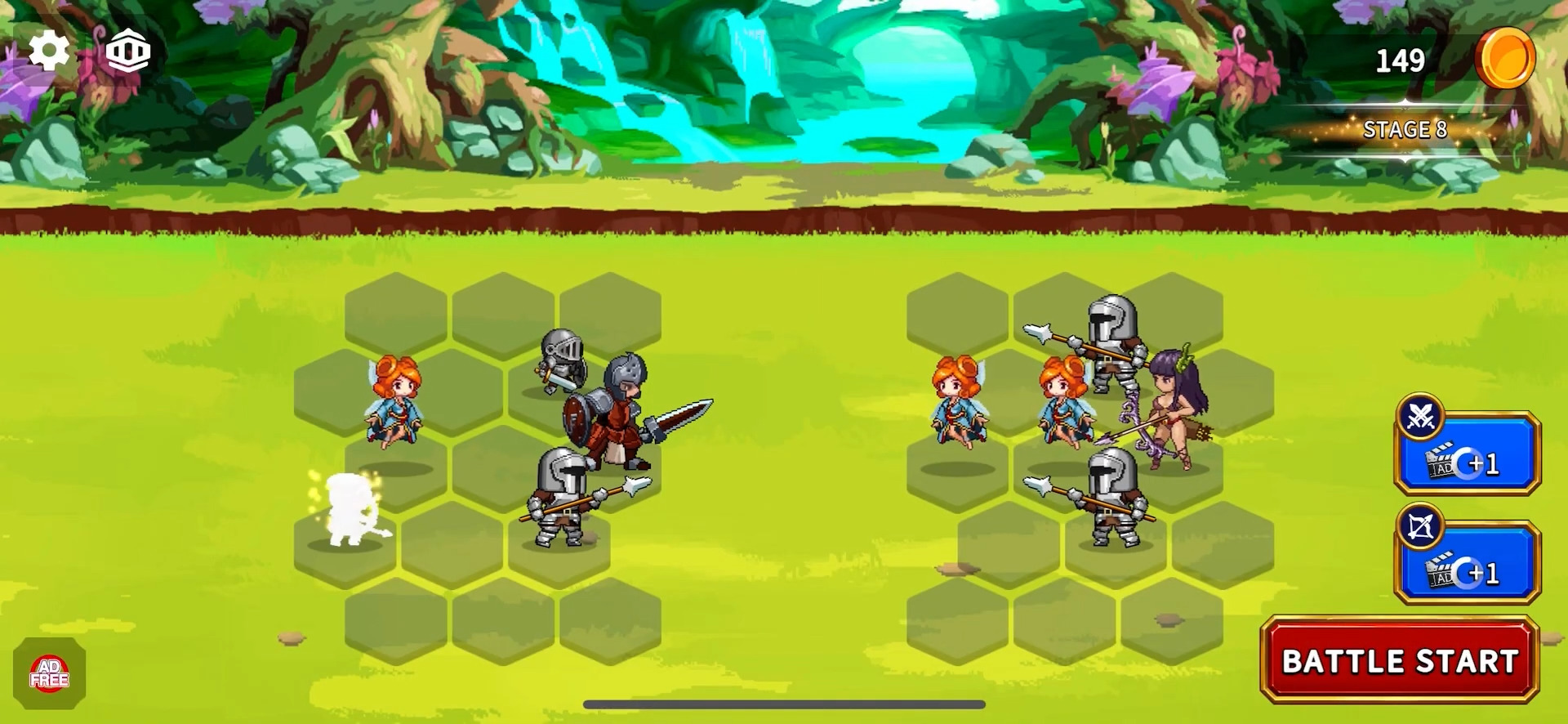 Gameplay of the Kingdom Wars Merge for Android phone or tablet.