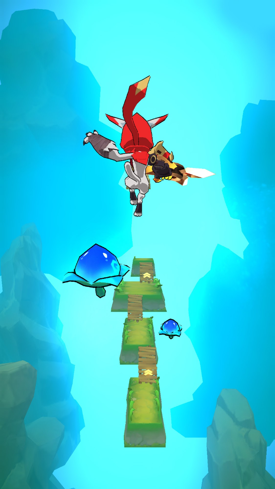 Gameplay of the Kinja Run for Android phone or tablet.