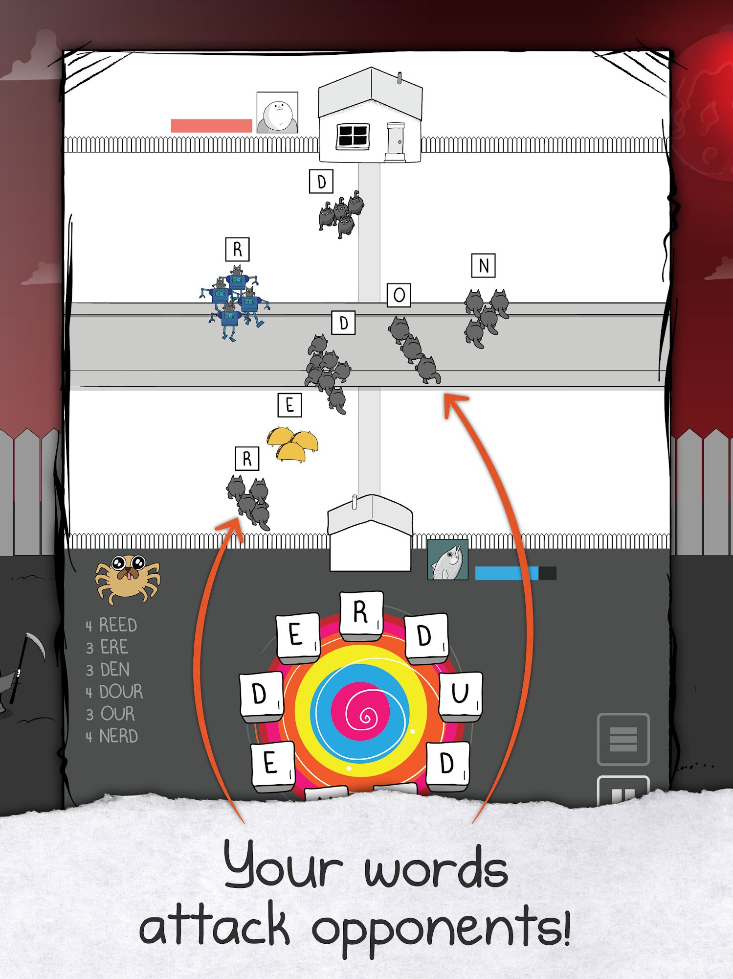 Gameplay of the Kitty Letter for Android phone or tablet.