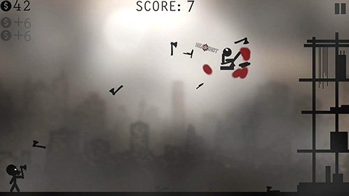 Gameplay of the Knife attacks: Stickman battle for Android phone or tablet.
