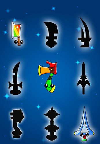 Gameplay of the Knife evolution: Flipping idle game challenge for Android phone or tablet.