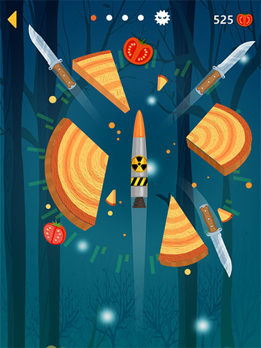 Gameplay of the Knife go! for Android phone or tablet.
