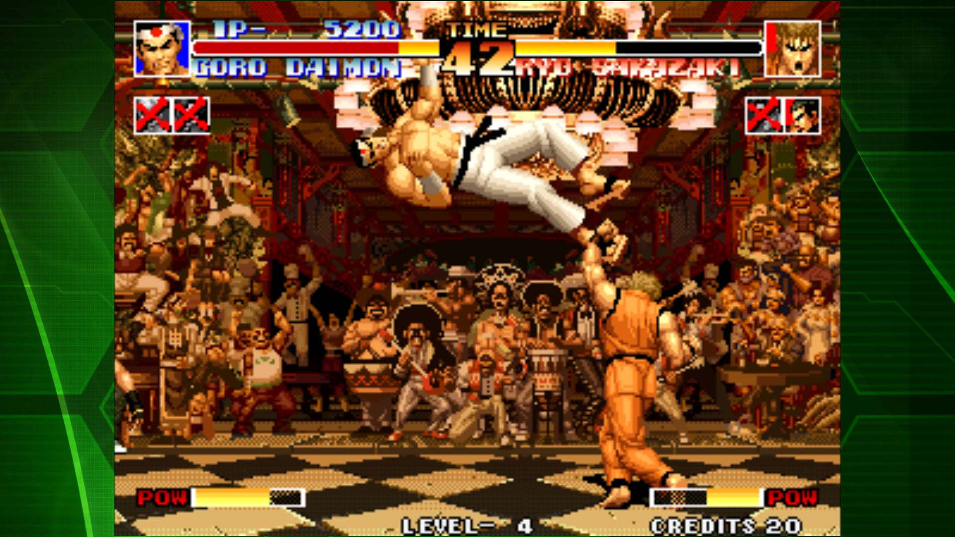 Gameplay of the KOF '94 ACA NEOGEO for Android phone or tablet.