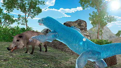 Gameplay of the Komodo dragon lizard simulator for Android phone or tablet.