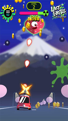 Gameplay of the Last battle: Fruit vs bullet for Android phone or tablet.