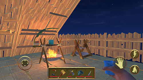 Gameplay of the Last day on raft for Android phone or tablet.