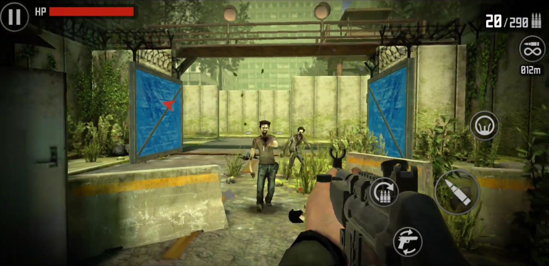 Gameplay of the Last Hope 3: Sniper Zombie War for Android phone or tablet.