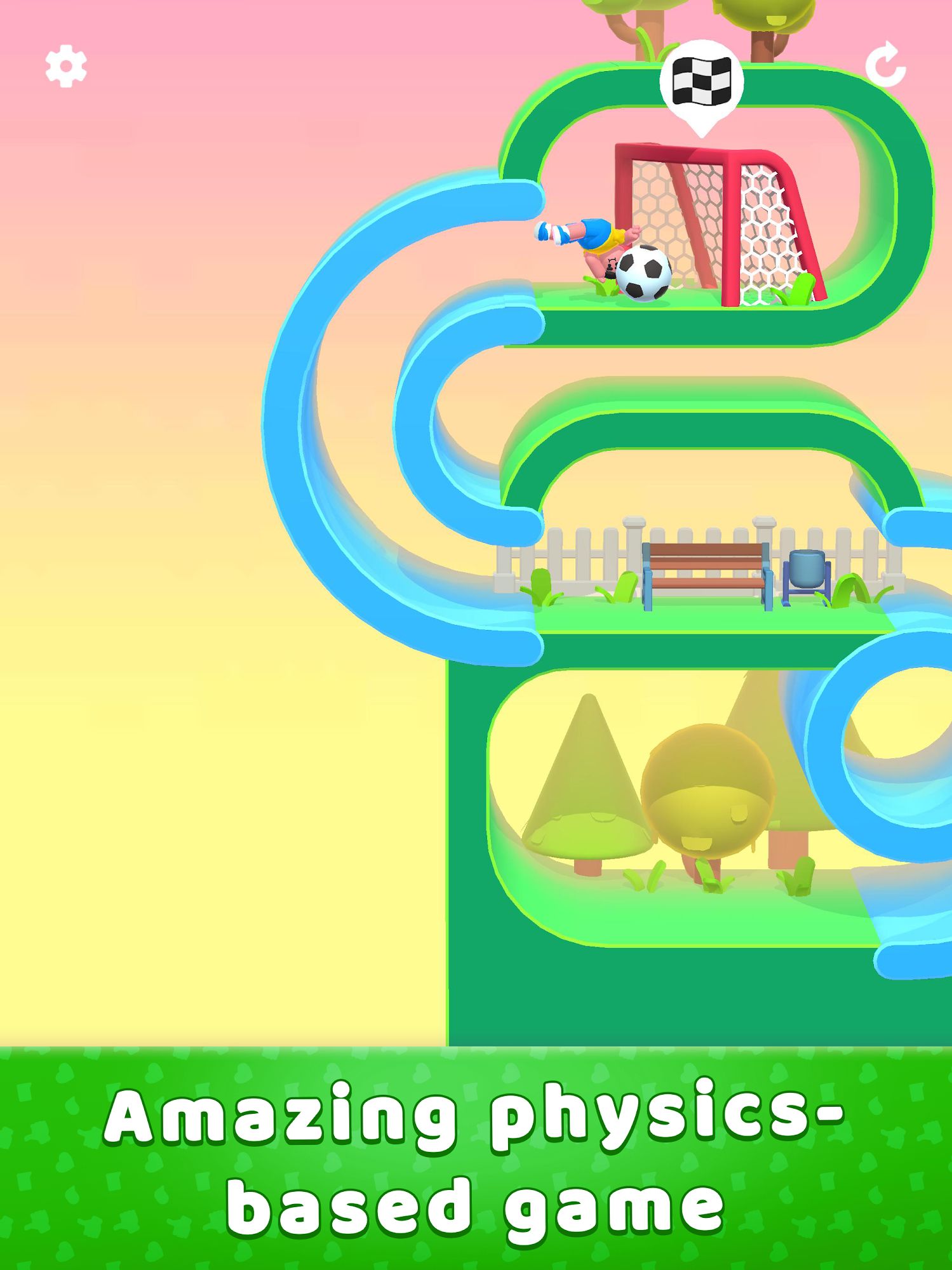 Gameplay of the Lazy Jump for Android phone or tablet.