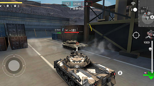 Gameplay of the League of tanks: Global war for Android phone or tablet.