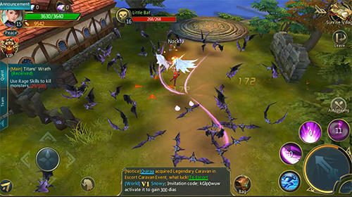 Gameplay of the Legacy of destiny: Most fair and romantic MMORPG for Android phone or tablet.