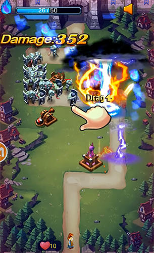 Gameplay of the Legend of defense for Android phone or tablet.