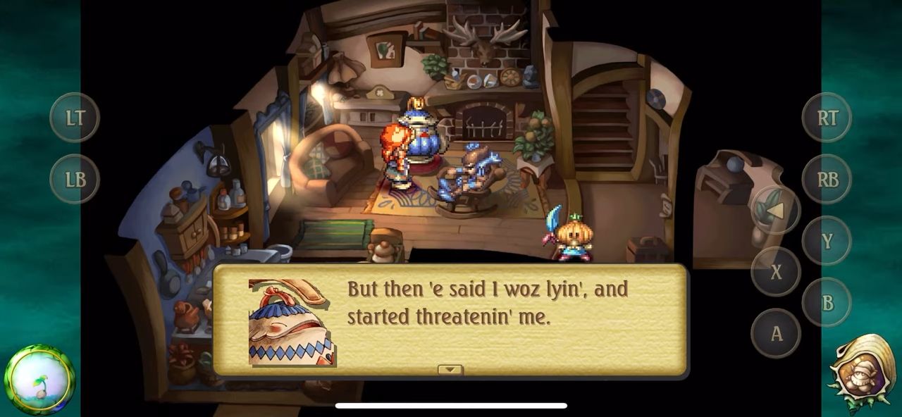 Gameplay of the Legend of Mana for Android phone or tablet.