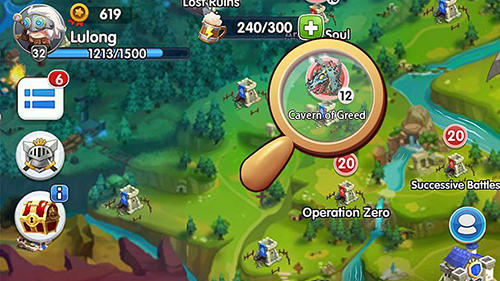 Gameplay of the Legend of mighty magic for Android phone or tablet.