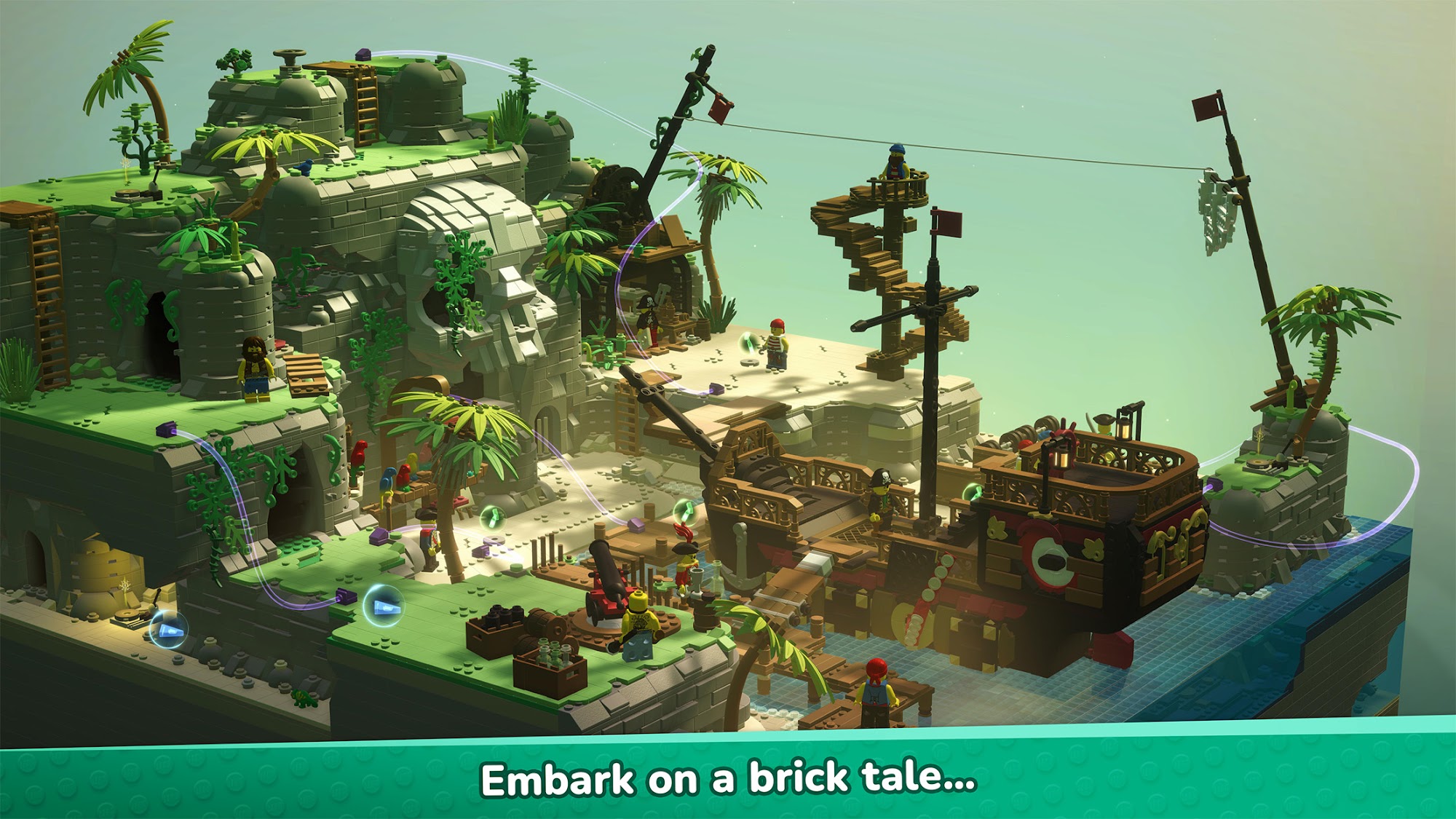 Gameplay of the LEGO® Bricktales for Android phone or tablet.