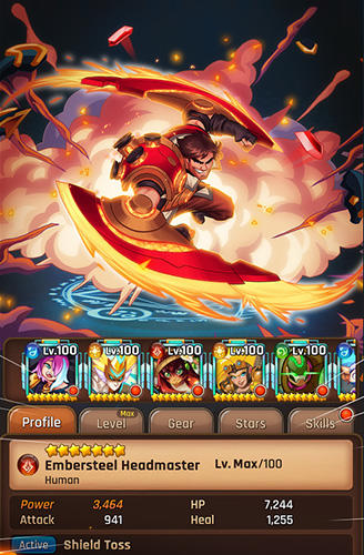 Gameplay of the Lightslinger heroes for Android phone or tablet.