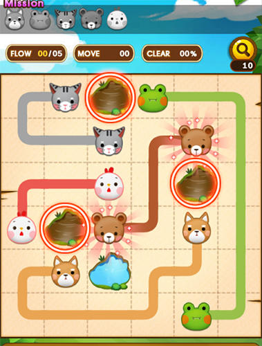Gameplay of the Line farm for Android phone or tablet.