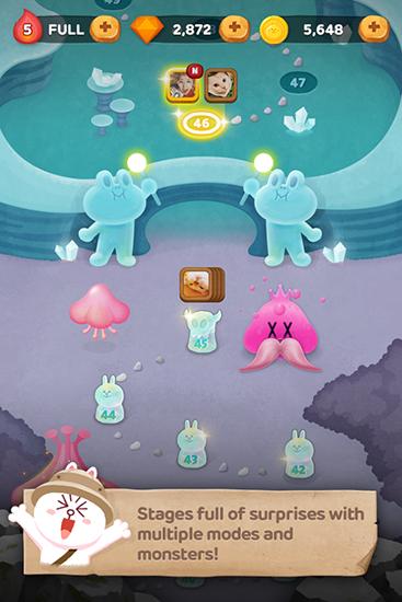 Full version of Android apk app Line bubble 2: The adventure of Cony for tablet and phone.