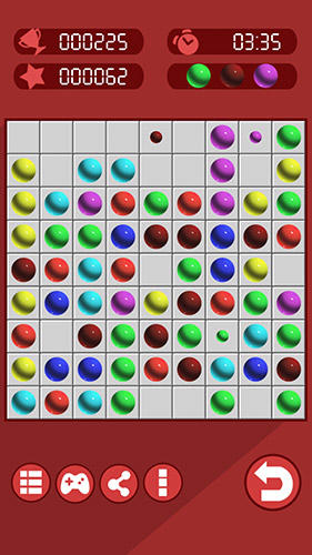 Gameplay of the Lines 98 for Android phone or tablet.