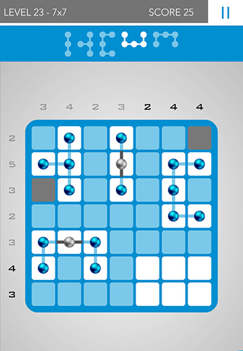 Gameplay of the Logic dots 2 for Android phone or tablet.