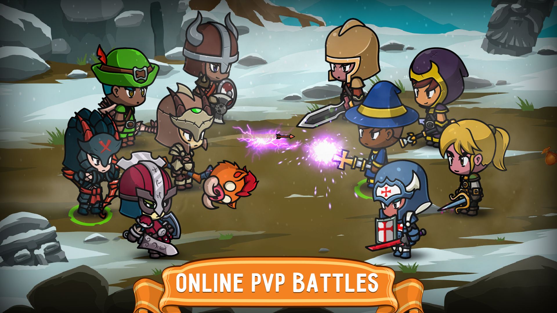 Gameplay of the Lootbox Heroes for Android phone or tablet.