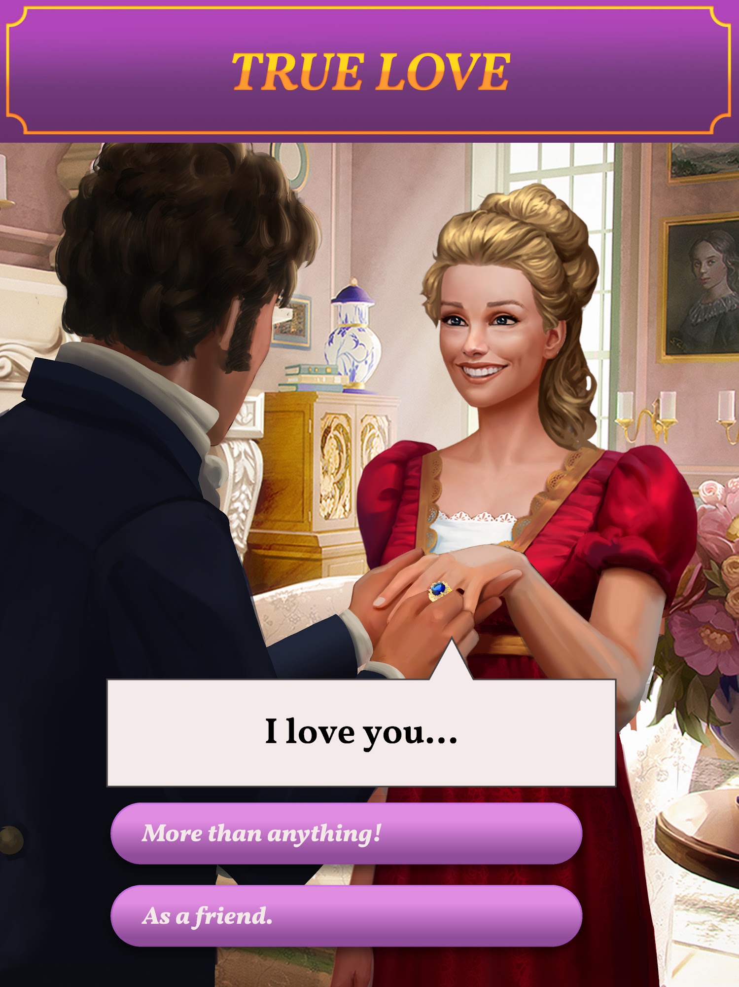 Gameplay of the Love and Passion: Episodes for Android phone or tablet.