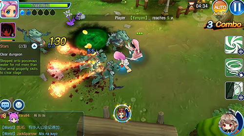 Gameplay of the Luna mobile for Android phone or tablet.