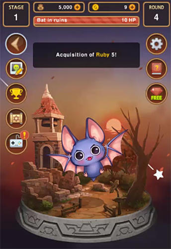 Gameplay of the Lutie RPG clicker for Android phone or tablet.