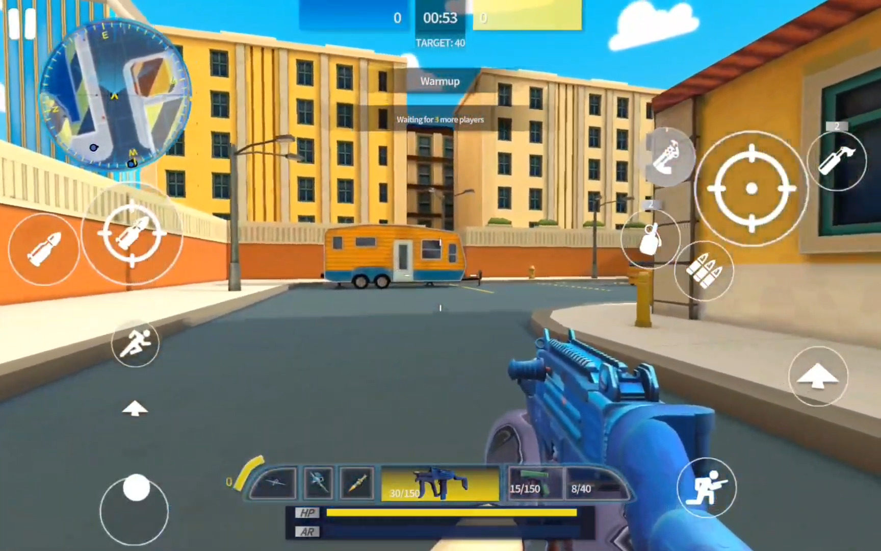 Gameplay of the M-Gun: Online Shooting Games for Android phone or tablet.