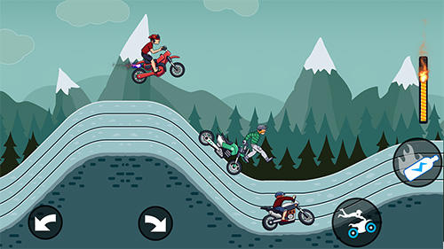 Gameplay of the Mad motor: Motocross racing. Dirt bike racing for Android phone or tablet.