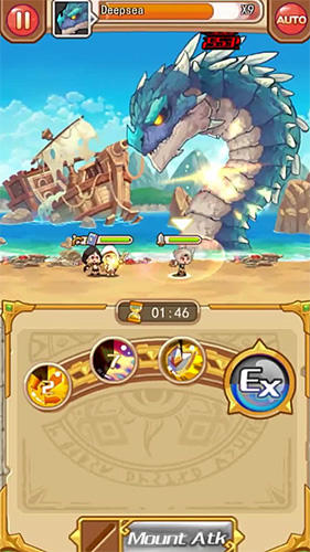 Gameplay of the Magic chronicle for Android phone or tablet.