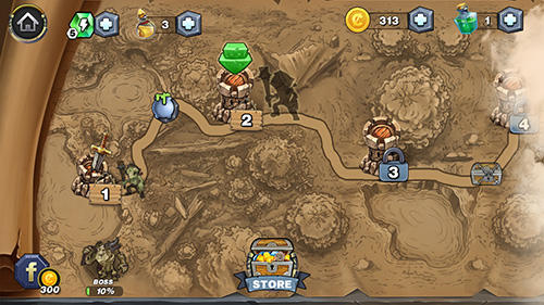 Gameplay of the Magic siege: Defender for Android phone or tablet.
