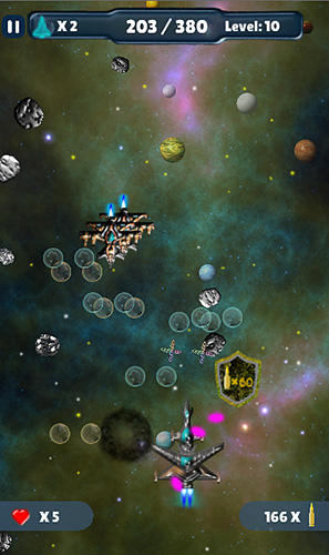 Gameplay of the Magic star spaceship for Android phone or tablet.