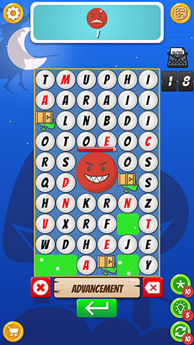 Gameplay of the Magic words: Craft words for Android phone or tablet.