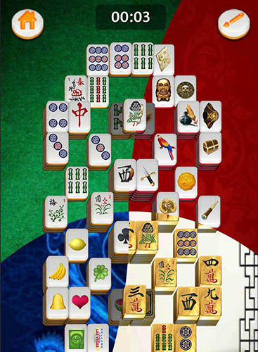 Gameplay of the Mahjong gold for Android phone or tablet.