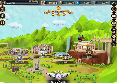 Gameplay of the Majestia for Android phone or tablet.
