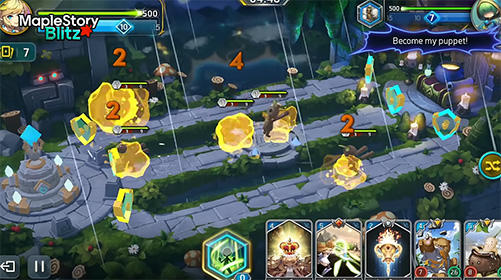 Gameplay of the Maplestory blitz for Android phone or tablet.