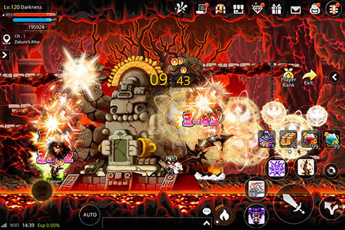 Gameplay of the Maplestory M for Android phone or tablet.