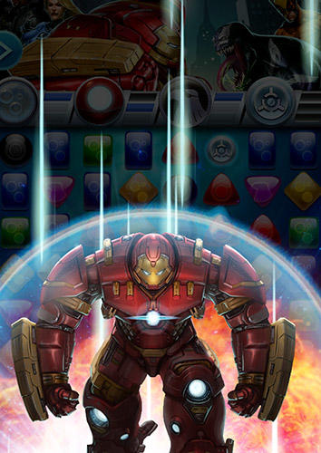 Gameplay of the Marvel puzzle quest for Android phone or tablet.