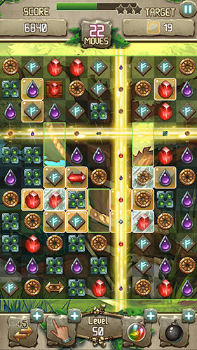 Gameplay of the Match 3 Amazon for Android phone or tablet.