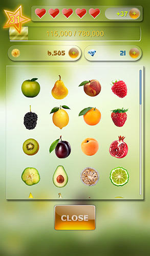 Gameplay of the Match 3 fruit for Android phone or tablet.