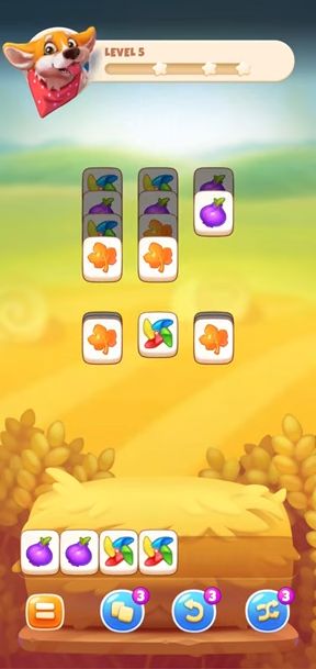 Gameplay of the Match Harvest for Android phone or tablet.
