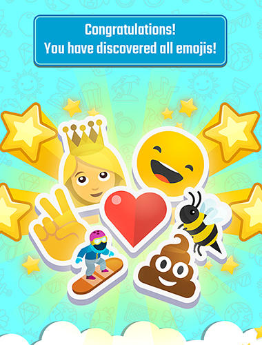 Gameplay of the Match the emoji: Combine and discover new emojis! for Android phone or tablet.