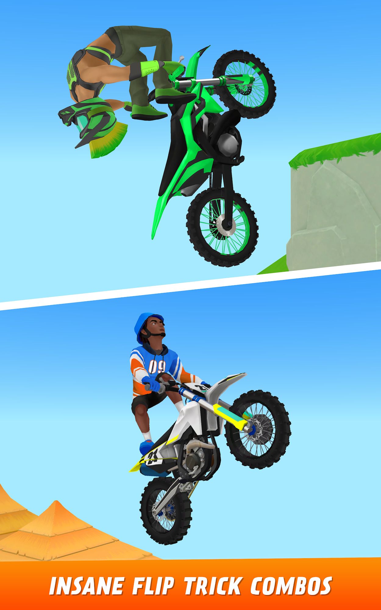 Gameplay of the Max Air Motocross for Android phone or tablet.