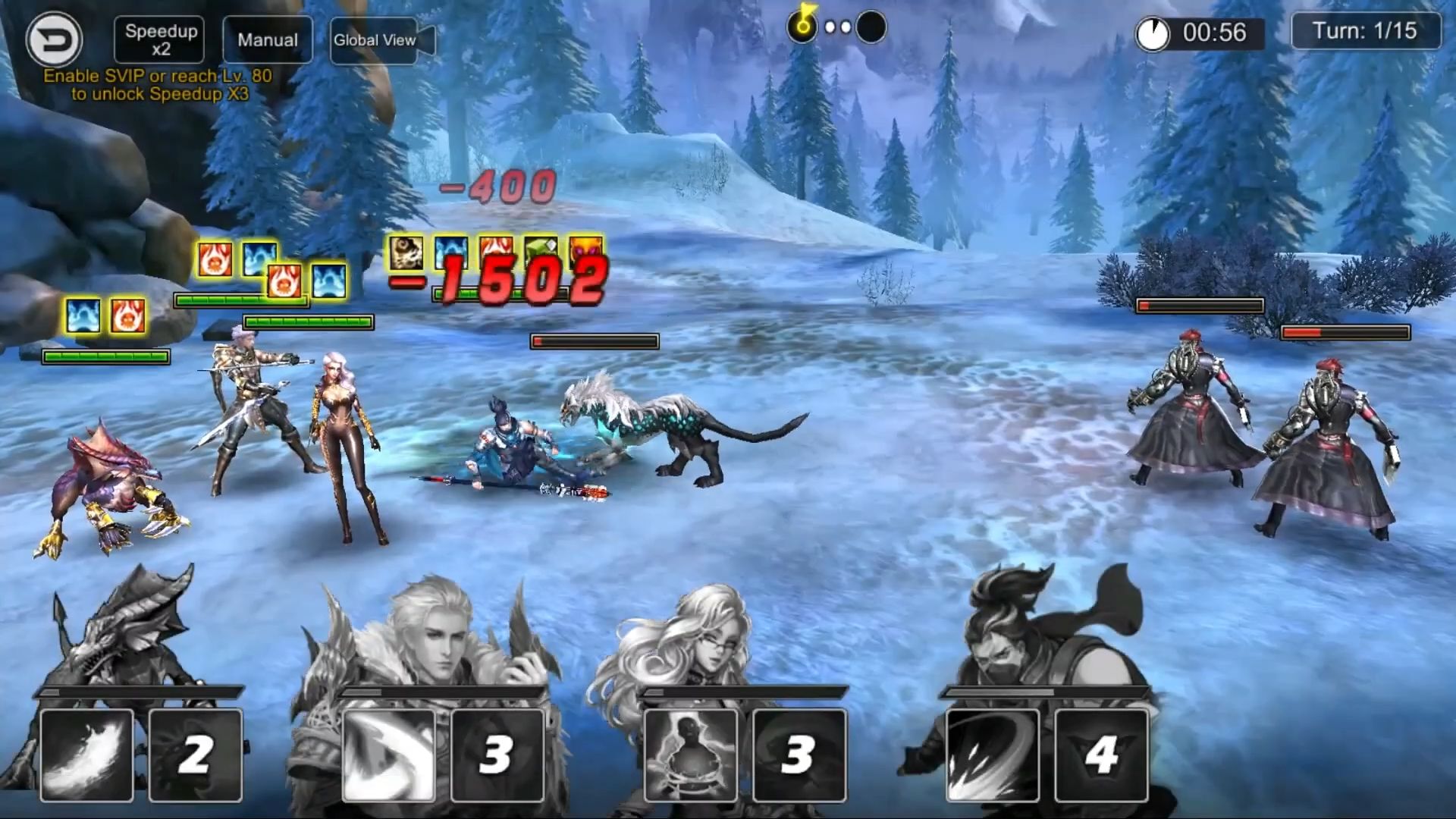 Gameplay of the Mega Goddess: Eternal War for Android phone or tablet.