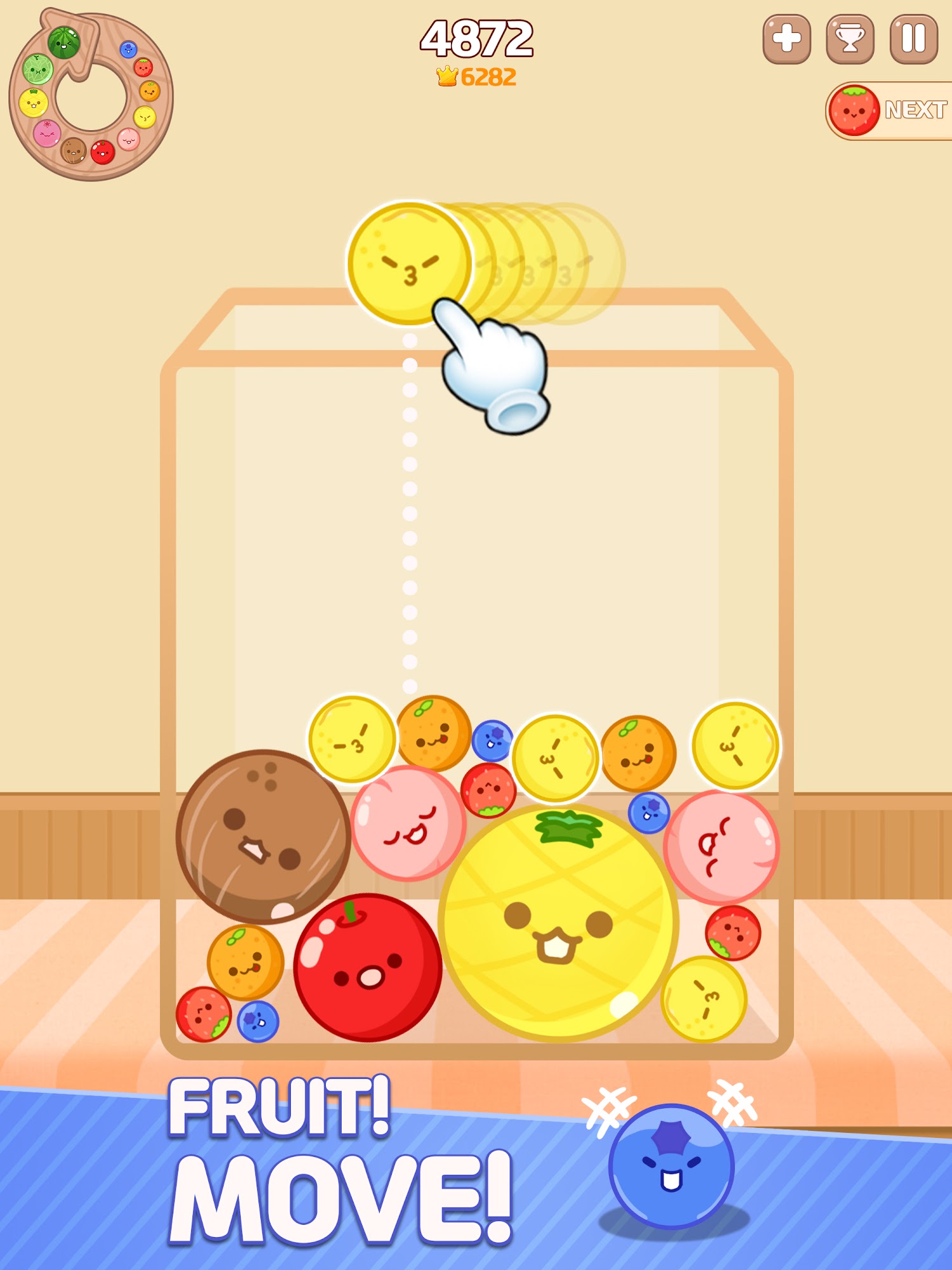 Gameplay of the Melon Maker : Fruit Game for Android phone or tablet.