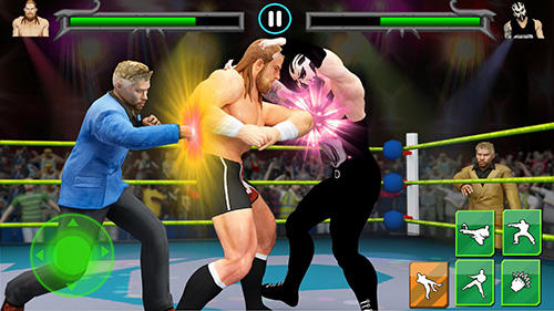 Gameplay of the Men wrestling mania: Pro wrestler cheating manager for Android phone or tablet.