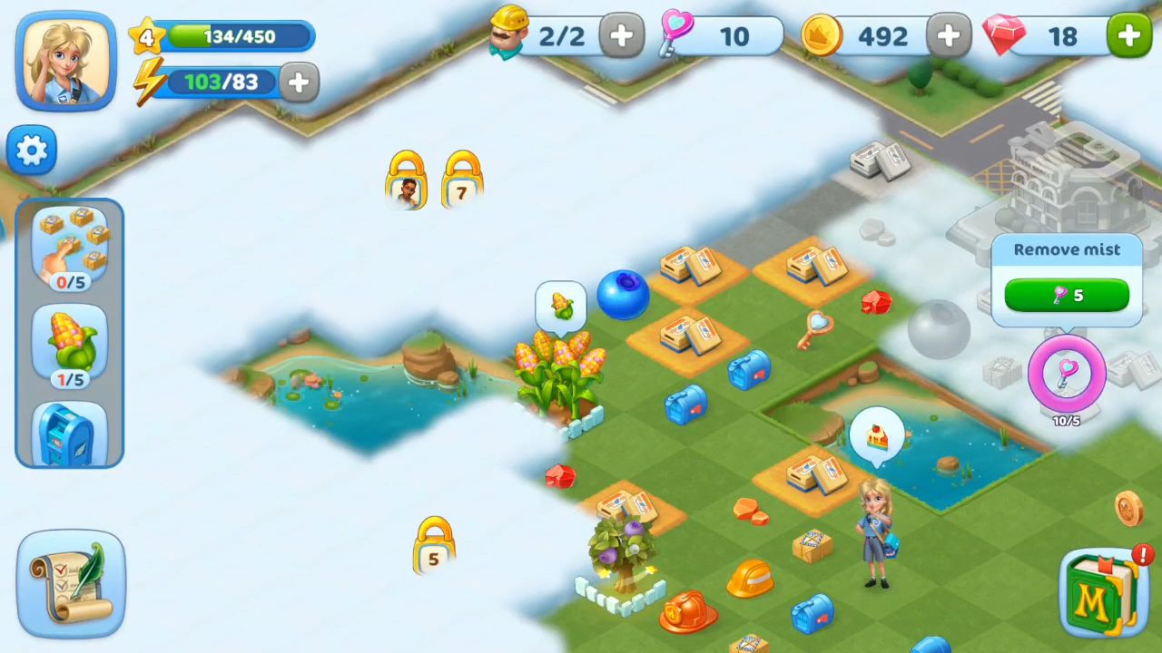 Gameplay of the Merge County for Android phone or tablet.