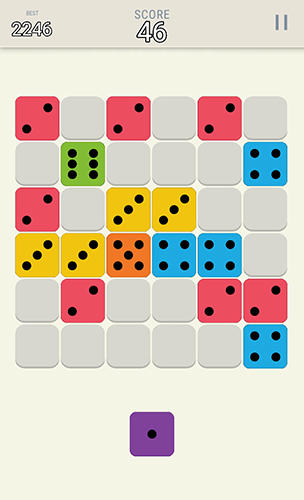 Gameplay of the Merge dominoes for Android phone or tablet.